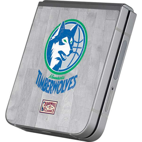 NBA Minnesota Timberwolves Hardwood Classics Galaxy Z Flip6 Skin
